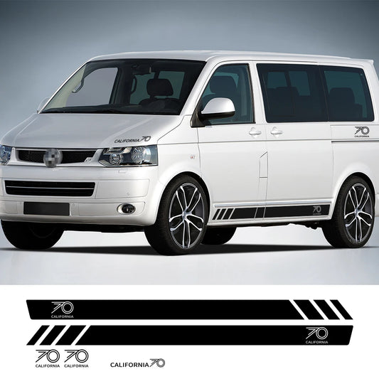 Car Body Tuning Decor Stickers Side Stripe Decal Auto Exterior Accessories for Volkswagen Multivan T5 T6 California Edition