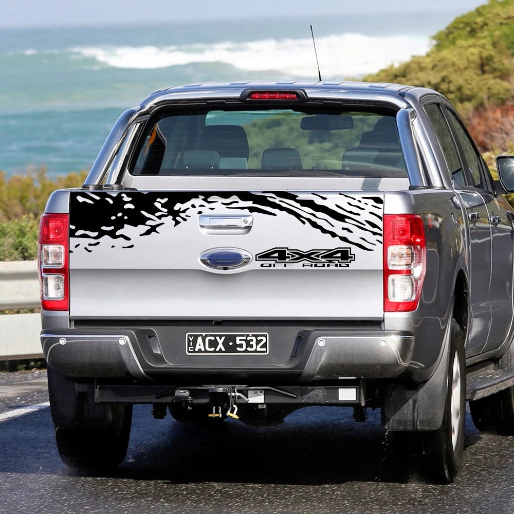 Tail Trunk Car Stickers DIY Vinyl Film Decals Tuning Accessories for Ford Ranger Off-Road Universal Pickup