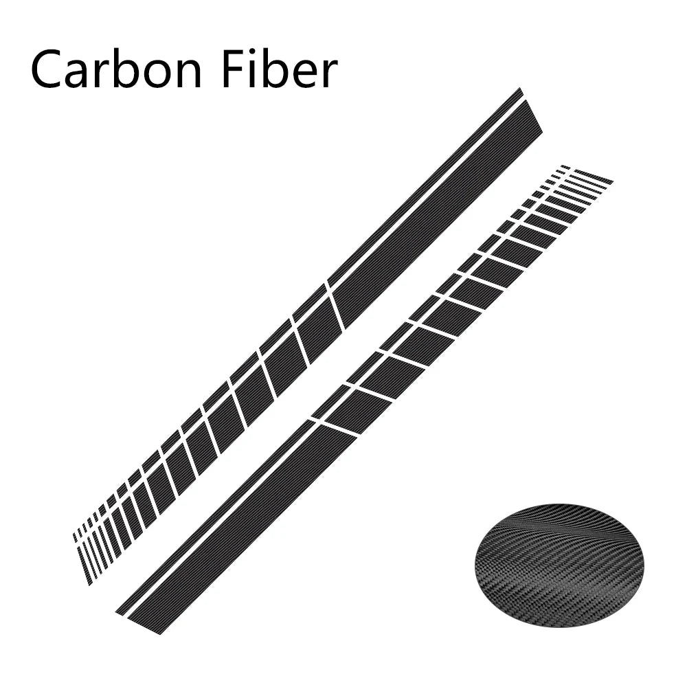 Car Side Skirt Sticker Long Stripe Vinyl Film Wrap DIY