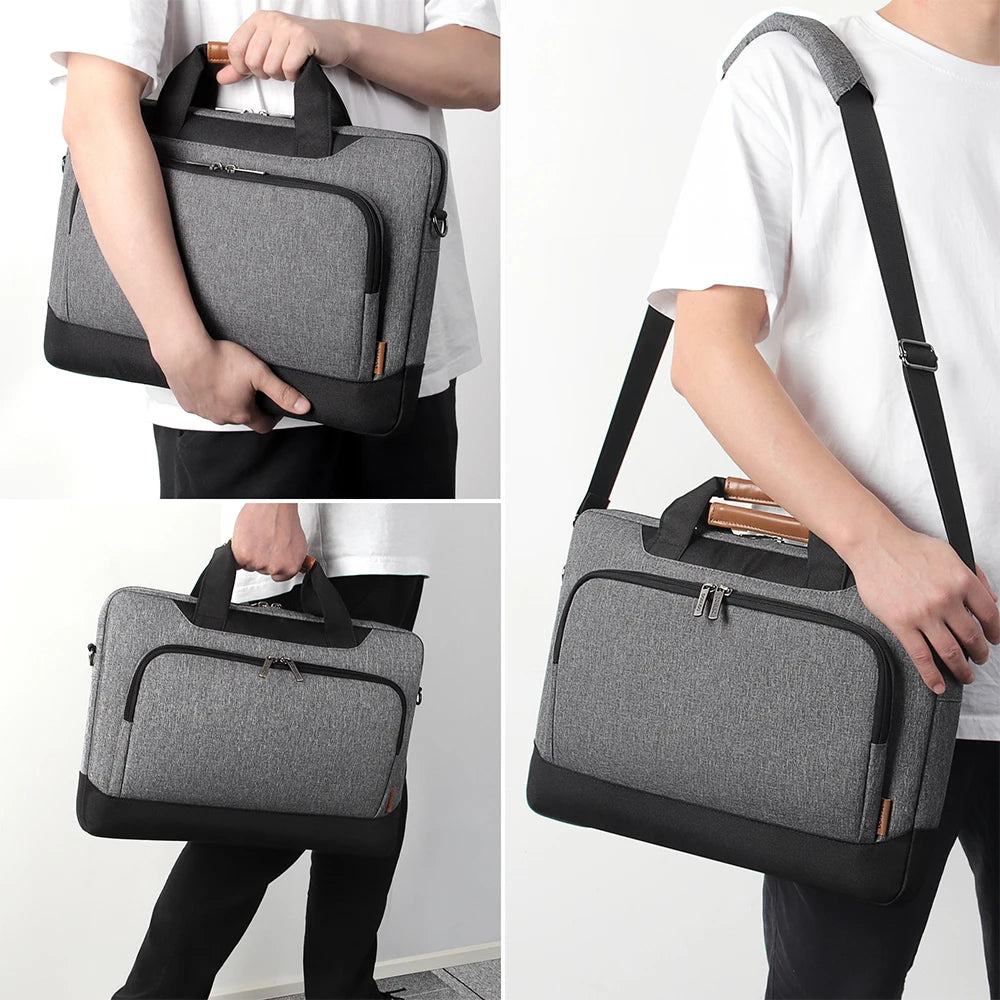 Water-Resistant Laptop Sleeve With Shoulder Strap For Notebooks