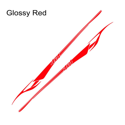 Car Body Decoration Stickers Reflective 2PCS Universal Pickup Car Door Side Sport Styling Stripe Vinyl Film Auto Accessories