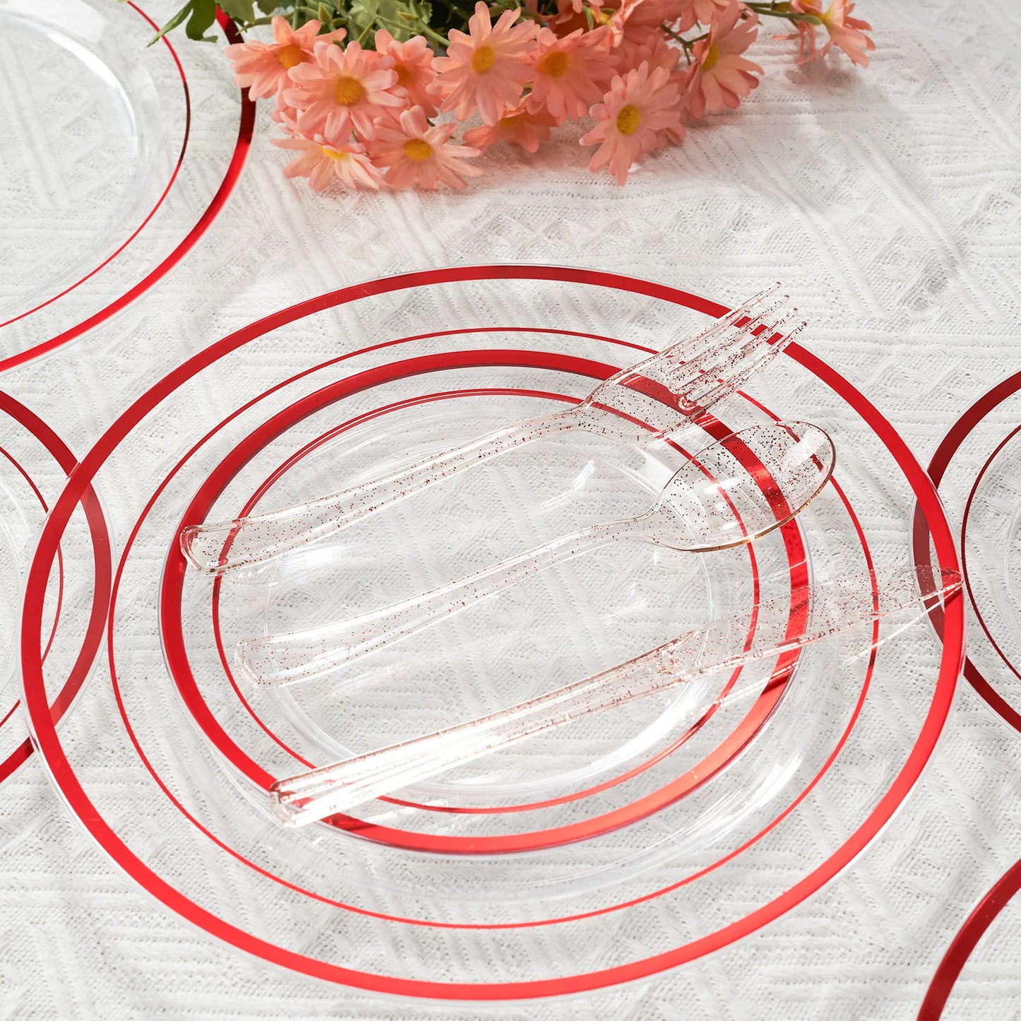 Disposable Tableware Set for Memorable Parties and Gatherings