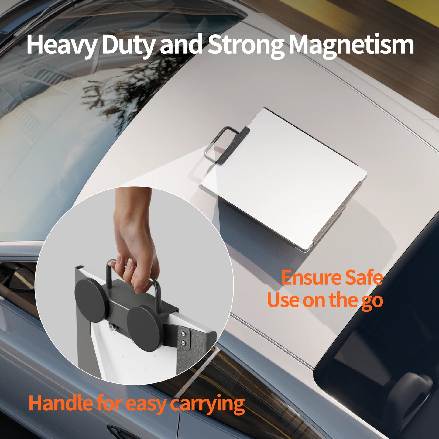 Starlink Mini Mount Magnetic Car Mount for Starlink Mini Mounting Kit Accessories for Car/RV/Roof Rack/Vehicle with Handle