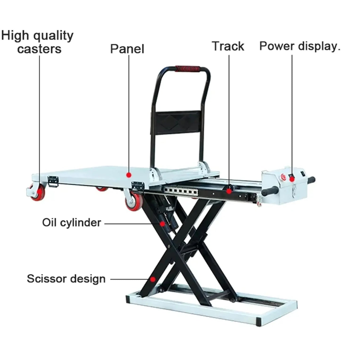 300kg Heavy Duty Folding Hand Truck Electric Utility Cart