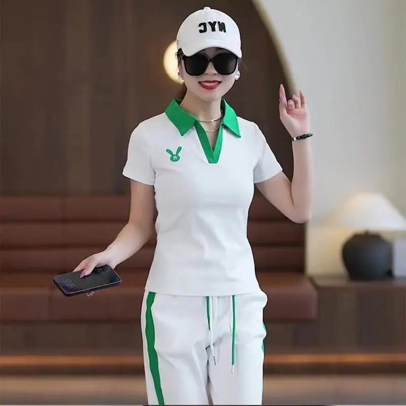 OEING Womens Casual Sports Knit Two Piece Comfort Set