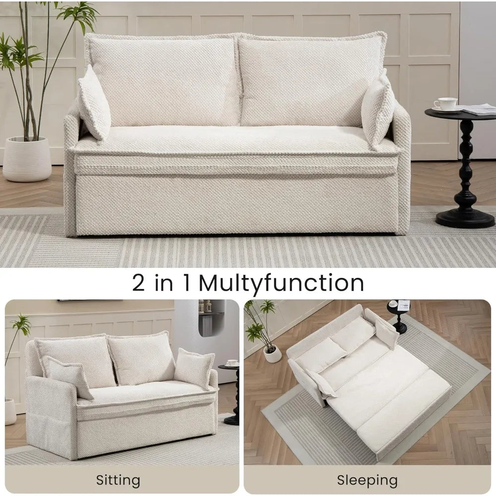 GUANGBAI 2 In 1 Queen Sleeper Sofa Bed Convertible Couch