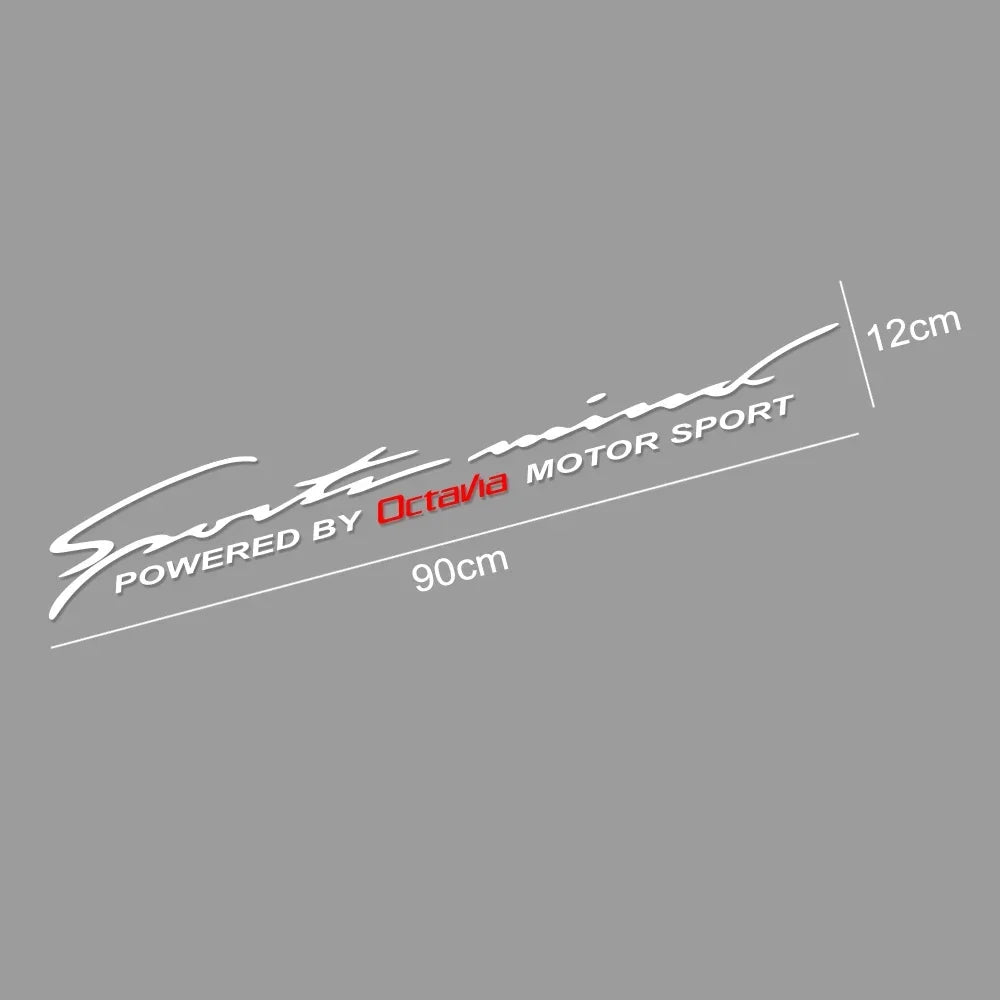 Skoda Octavia Car Stickers Front Rear Windshield Trim Vinyl Decals Reflective PVC Car Accessories