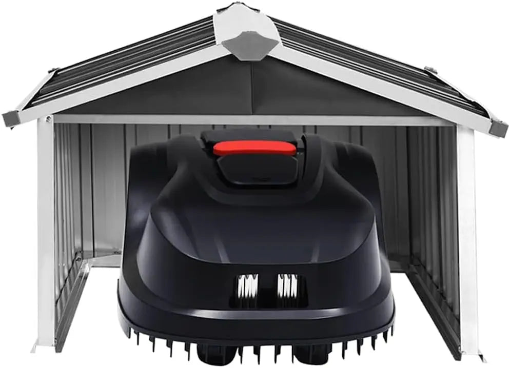 XMSJ Garden Robot Lawnmower Shed Galvanized Steel Garage
