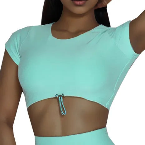 Ceodogg Womens Sports Yoga Crop Top Backless Fitness