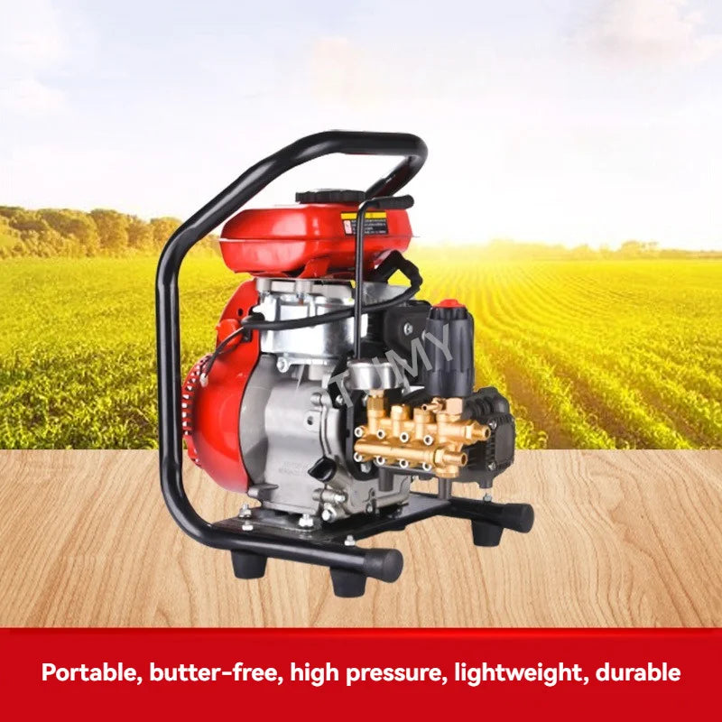 4.5HP Gasoline Engine High Pressure Sprayer Portable Agricultural Garden Fruit Tree Disinfection Pump