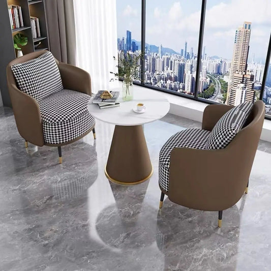 CN Guangdong Light Luxury U Shaped Sofa Coffee Table Set