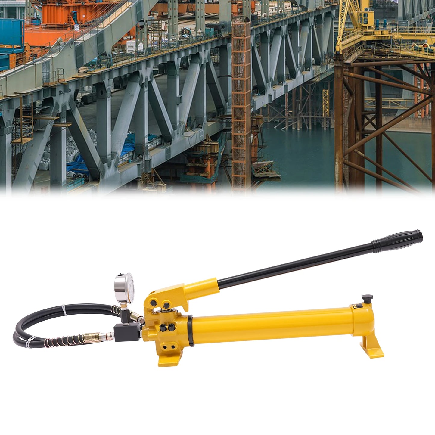 CP-700 Manual Hydraulic Pump with Pressure Gauge for Easy Use