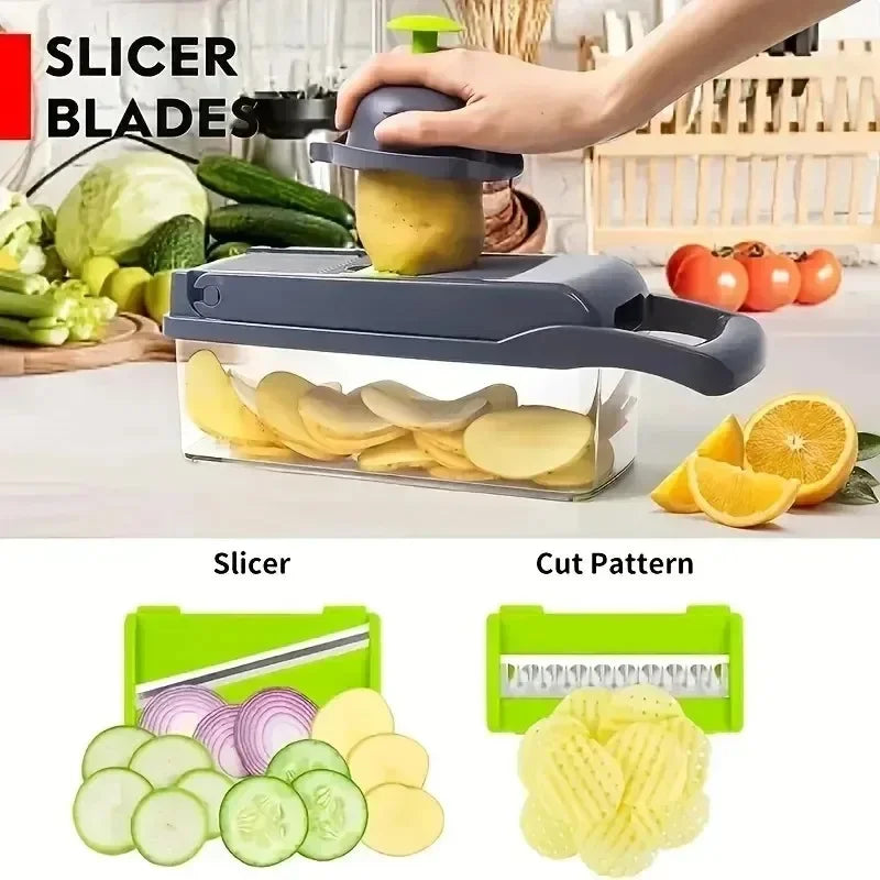 Multifunctional Vegetable Chopper Slicer Dicer for Effortless Cooking
