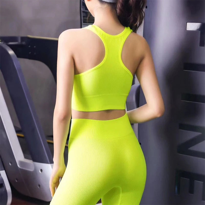 FujianChoice Women Push Up Sports Bra Breathable Support