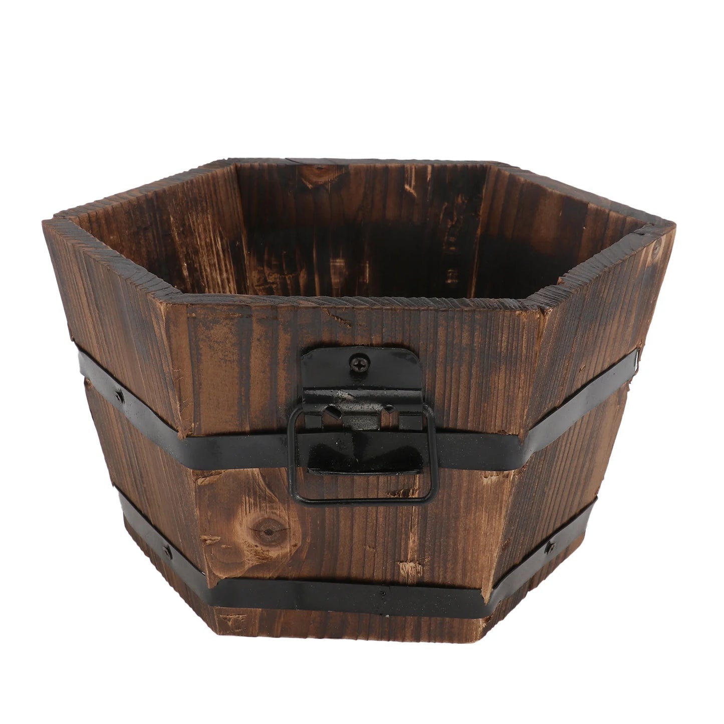 Choice Round Wooden Flower Pot for Succulents and Home Decor