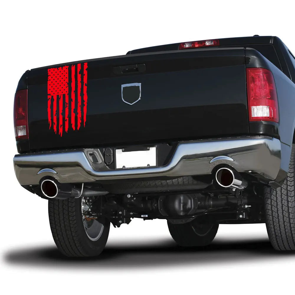 Car Sticker USA Flag Matte Film Decal for Toyota Hilux Tacoma Jeep Gladiator Isuzu Dmax Ford F150 Dodge RAM Tuning Accessories