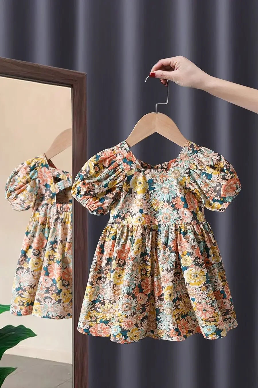 Girls Back Hollow Sleeveless Summer Casual Dress