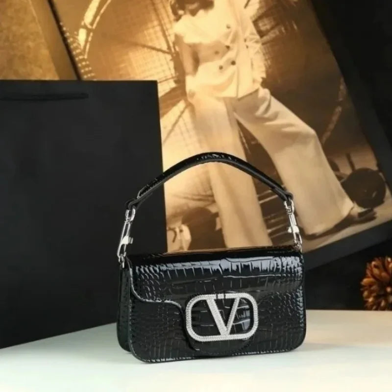 Choice Leather PU Crossbody Bag Handheld Chain Design