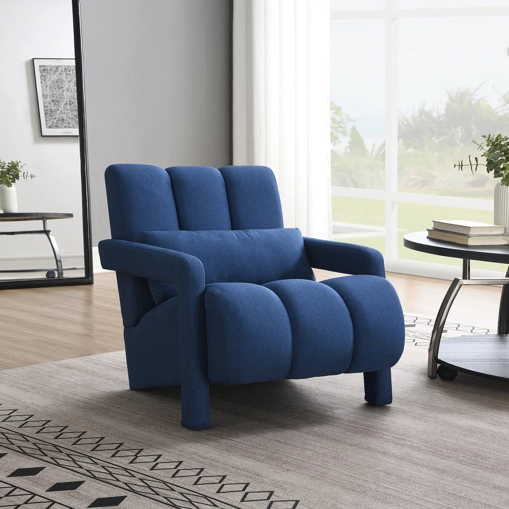 Modern Linen Upholstered Accent Chair for Cozy Living Spaces