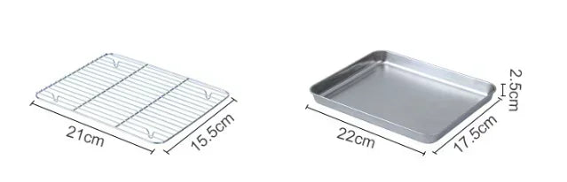 Stainless Steel Baking Pan with Wire Rack for Versatile Cooking