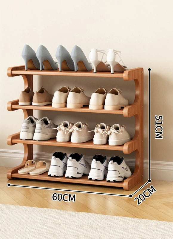 Modern Wooden Shoe Rack for Home and Dormitory Storage