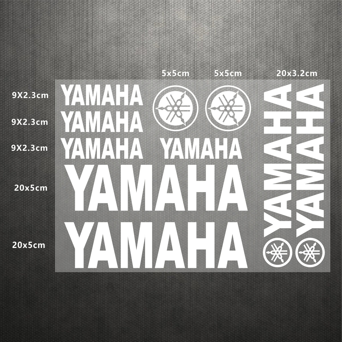 Yamaha Logo Stickers for Motorcycle Tank Helmet Decals