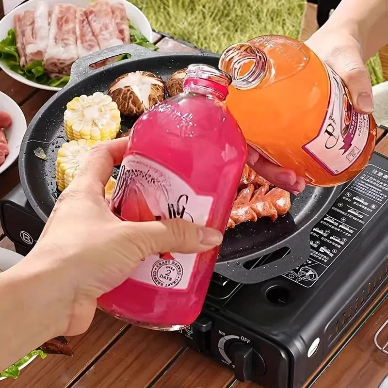 Korean Style Non-Stick Cast Iron BBQ Grill Pan