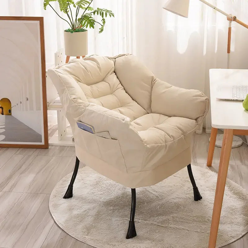 Modern Lazy Chair with Side Pocket for Ultimate Comfort