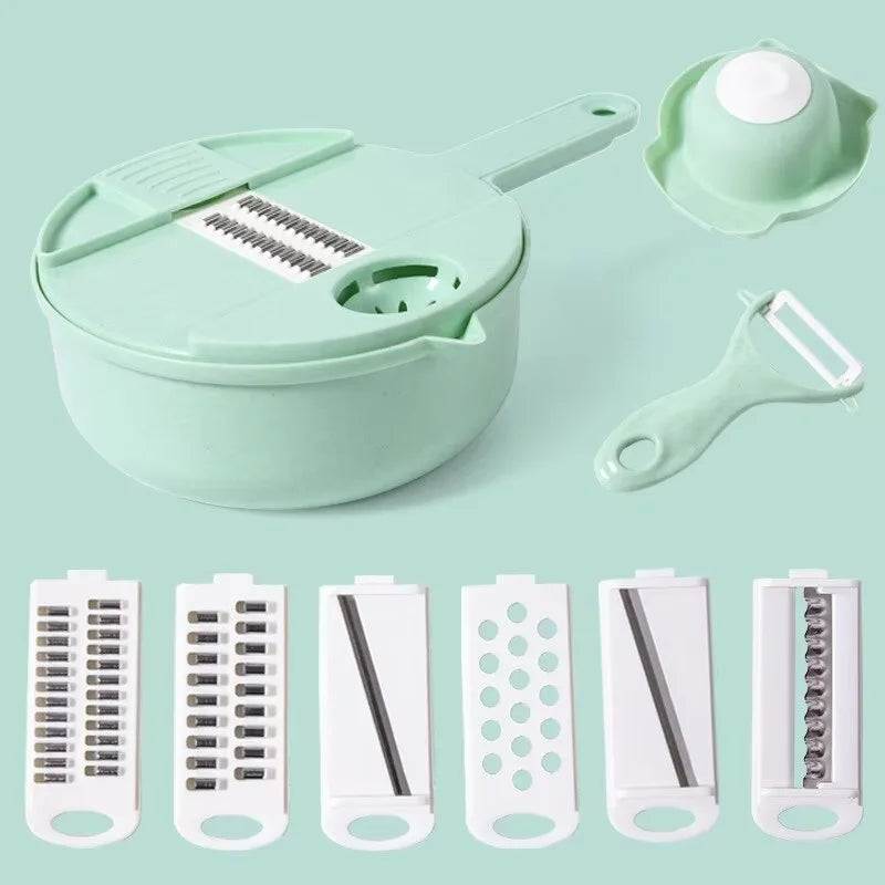 Multi-Function Vegetable Chopper and Grater for Effortless Meal Prep