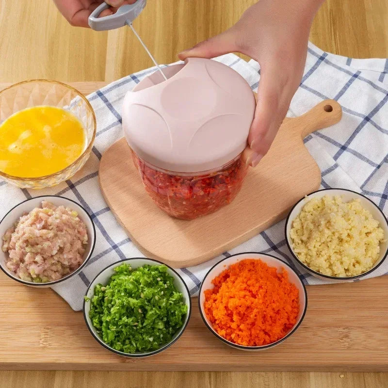 Portable Garlic Chopper and Vegetable Cutter Kitchen Tool