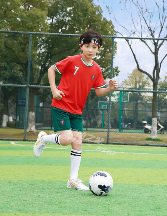 Guangdong Kids Sports Soccer Training Jersey Uniform