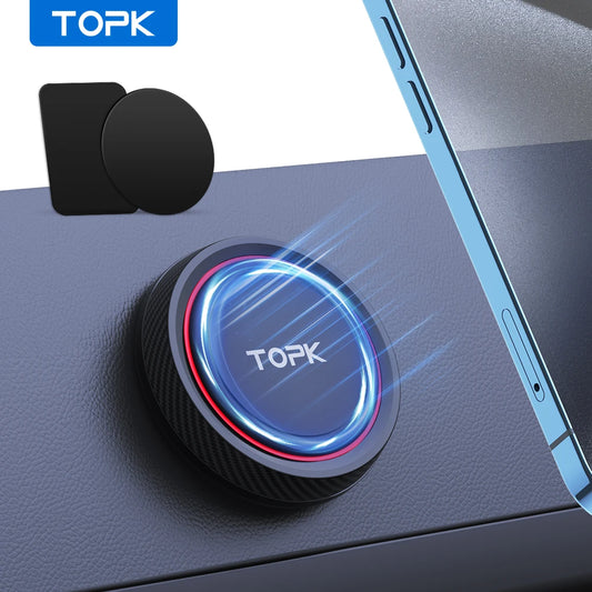 TOPK Magnetic Car Phone Holder for Dashboard and Wall Use