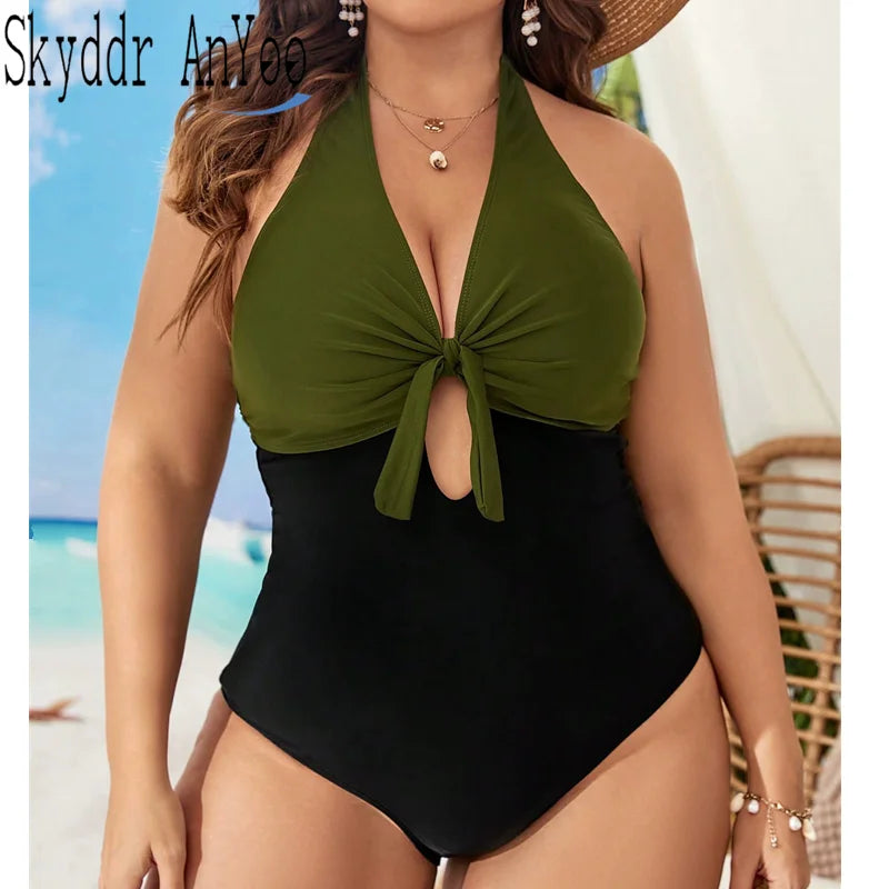 One Piece Plus Size Swimwear for Women with Tummy Control
