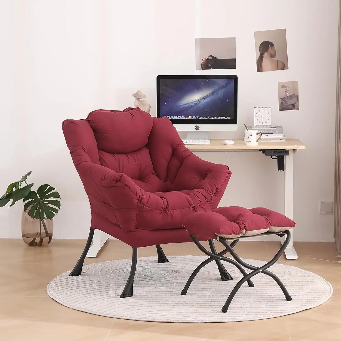 Tiita Modern Ottoman Style Lazy Chair for Relaxation
