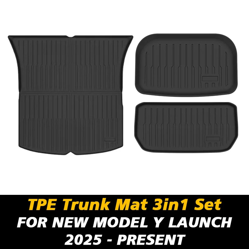 Tesla Model Y TPE Waterproof Floor Mats for All Weather Protection