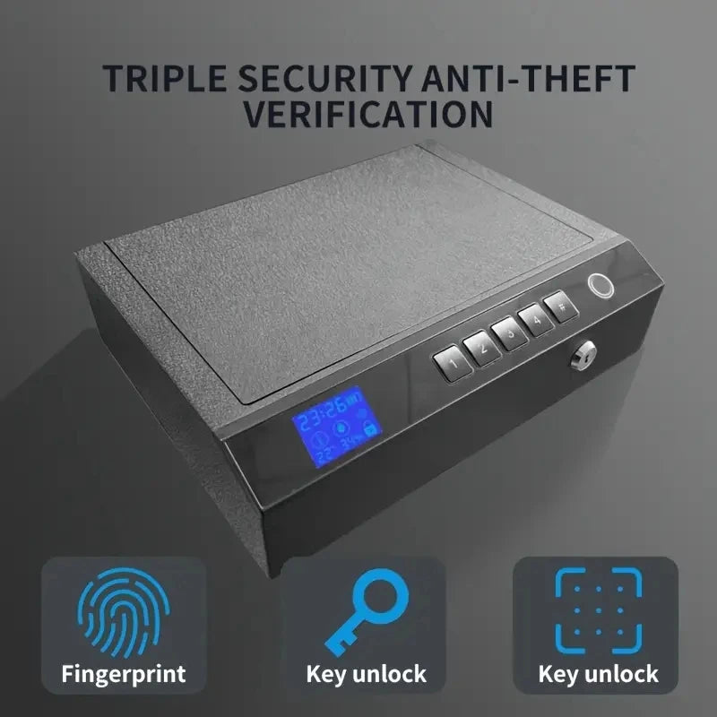 Home Quick Access Lock Box with Multiple Unlock Methods