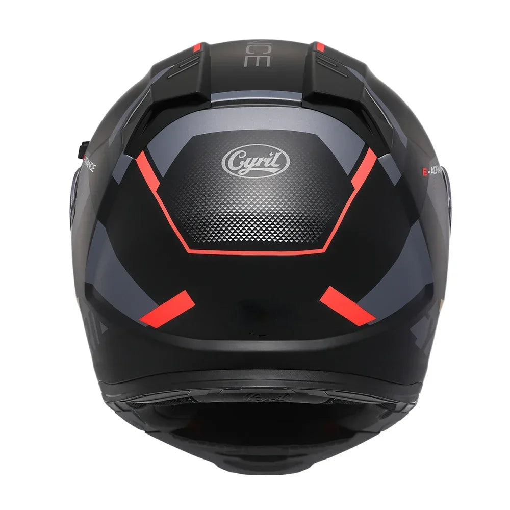 CYRIL Dual Visor Modular Motorcycle Helmet DOT Approved