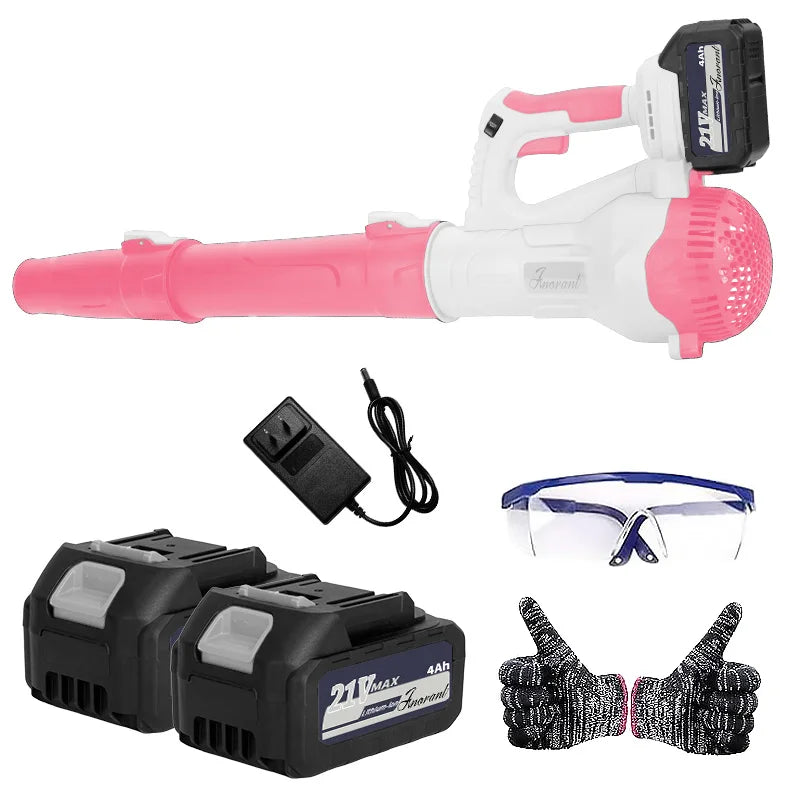 Cordless Leaf Blower With 2 Batteries And Fast Charger