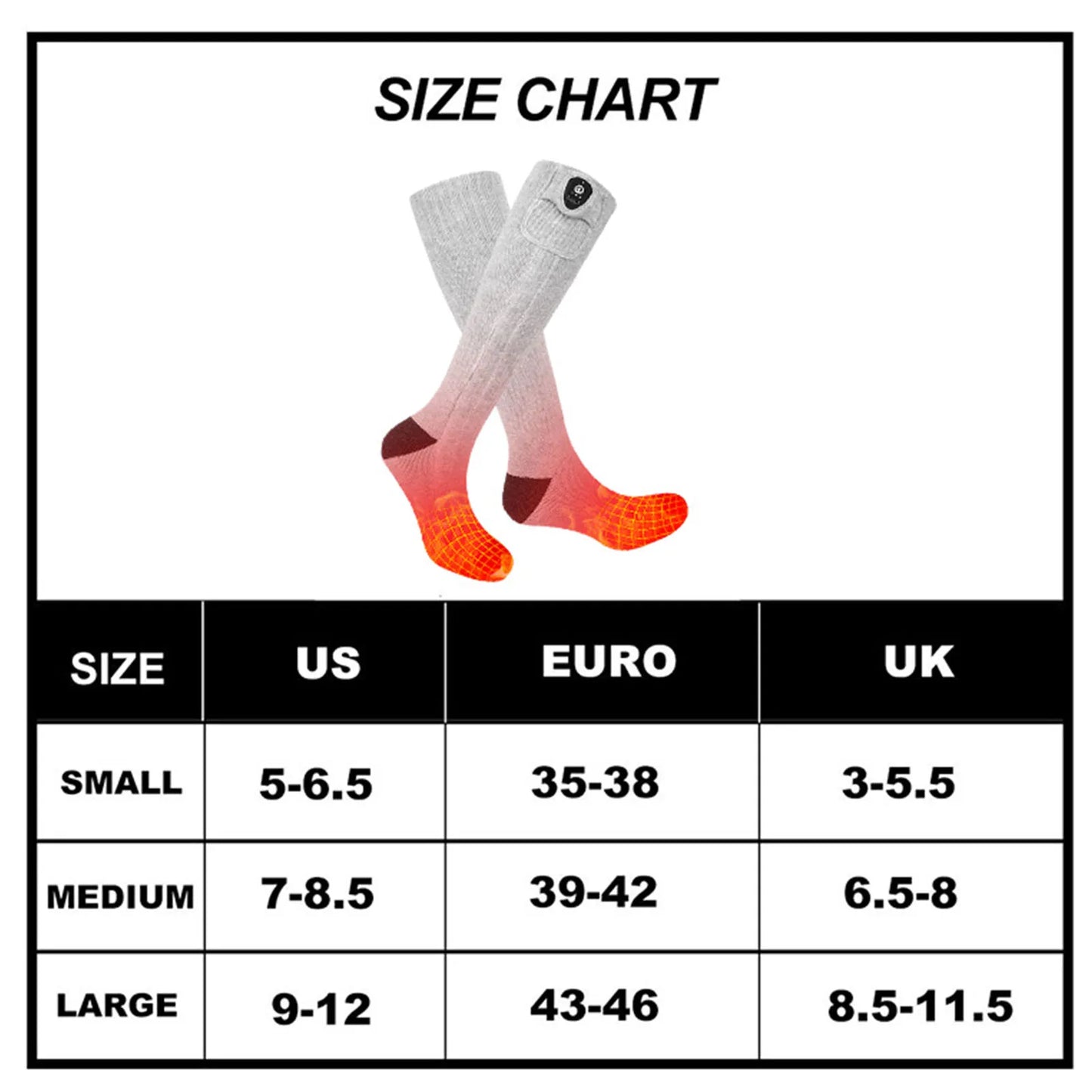 Savior Heated Socks With Rechargeable Bluetooth Heating For Winter