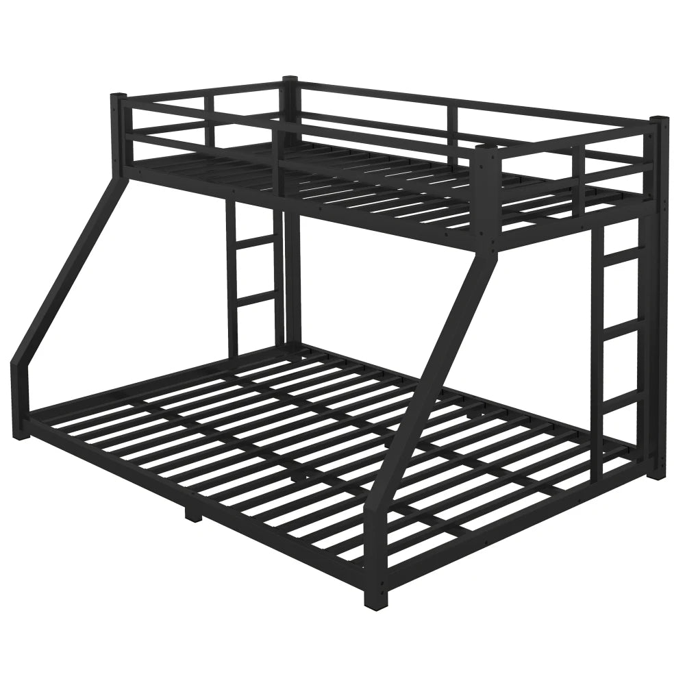 Metal Twin XL Over Queen Bunk Bed for Space Saving