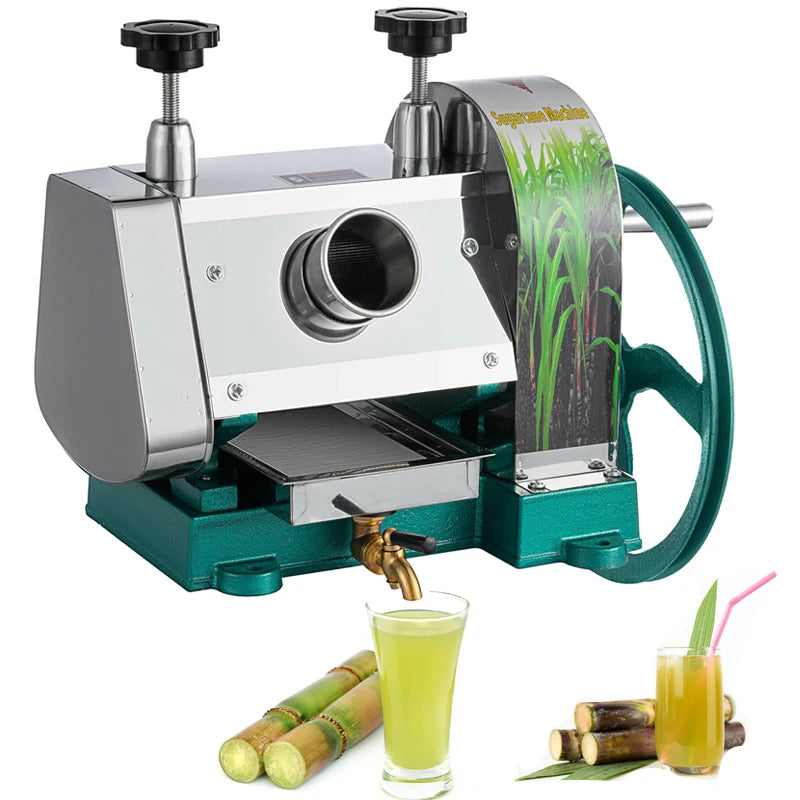Manual Stainless Steel Sugar Cane Juicer Machine for Home Use