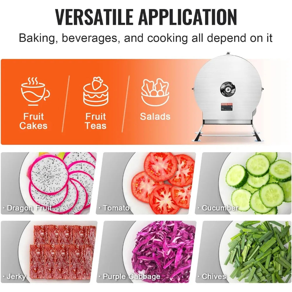 DAFIFY Electric Vegetable Slicer With Adjustable Thickness Stainless Steel