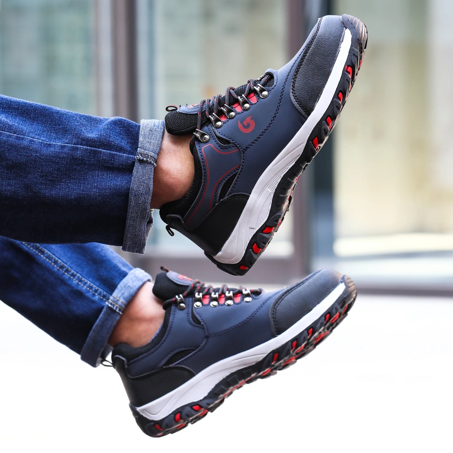 Steel Toe Cap Shoes For Men Protective Work Boots Puncture Proof Safety Sneakers Construction Footwear