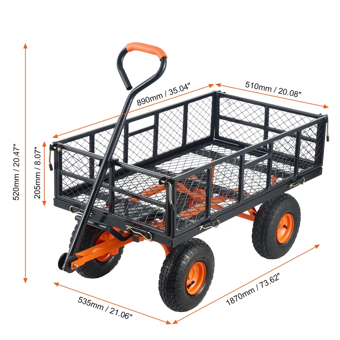 Durable Garden Cart Versatile Utility Wagon for Easy Transport