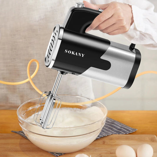 Automatic Electric Dough Mixer and Handheld Egg Beater