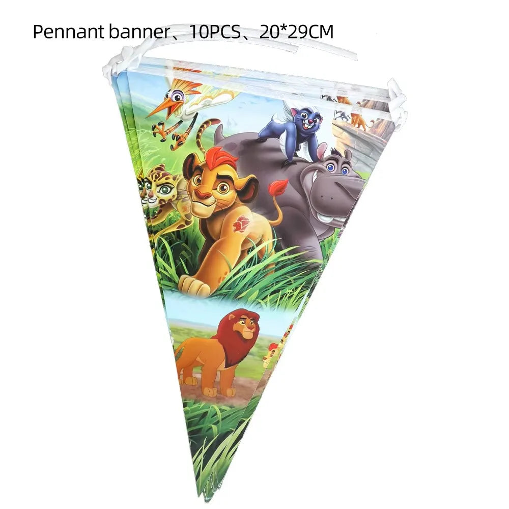 Lion King Simba Birthday Party Disposable Tableware and Decor Set
