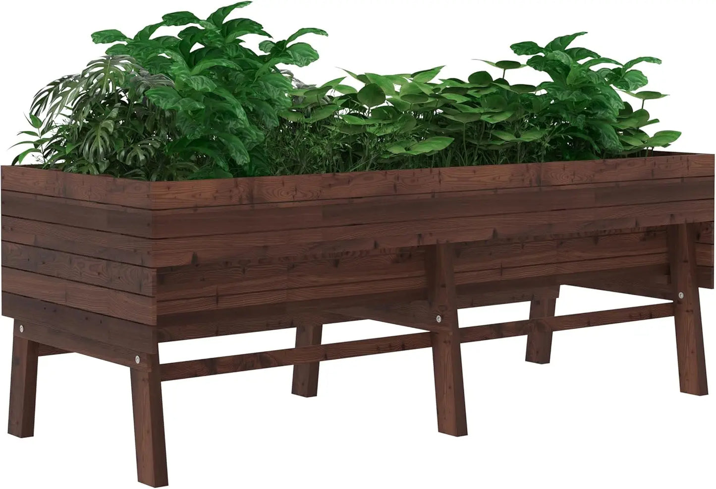 Cedar Raised Garden Bed with Detachable Liner for Vegetables