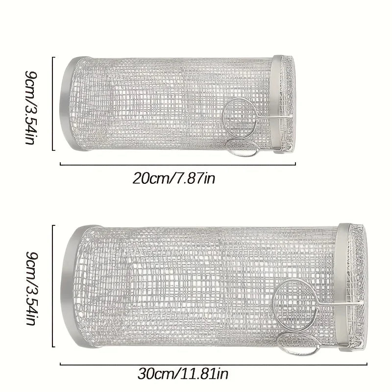 Round Barbecue Grate for Camping and Outdoor Cooking