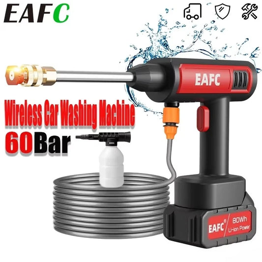 EAFC 60 Bar Electric High Pressure Washer Carwash Gun Cordless