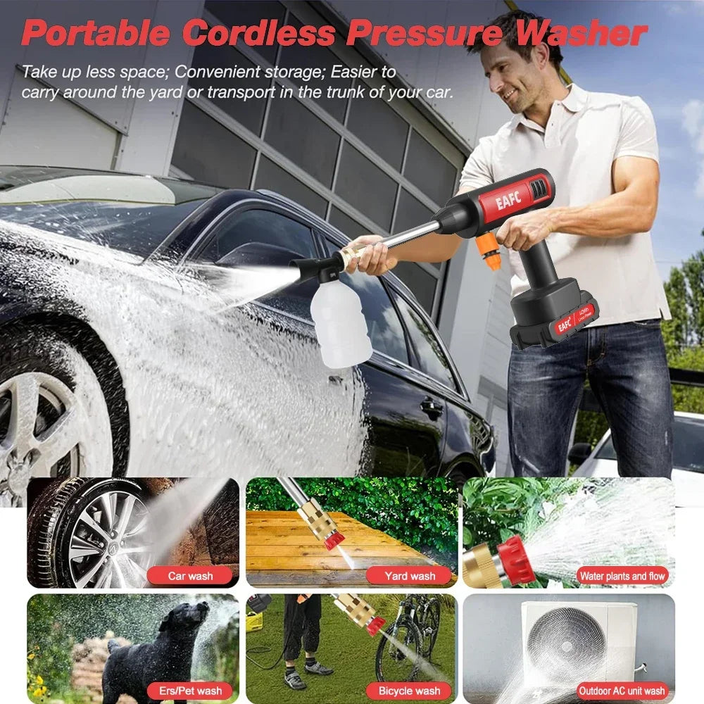 EAFC 60 Bar Electric High Pressure Washer Carwash Gun Cordless